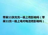 蘋果11快充充一晚上有影響嗎（蘋果11充一晚上電對(duì)電池有影響嗎）