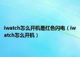 iwatch怎么開機(jī)是紅色閃電（iwatch怎么開機(jī)）