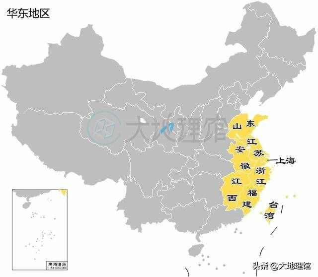 一組地圖看中國六個地理大區(qū)：華北東北華東中南西南西北