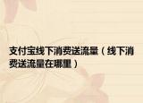 支付寶線下消費(fèi)送流量（線下消費(fèi)送流量在哪里）