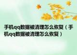 手機(jī)qq數(shù)據(jù)被清理怎么恢復(fù)（手機(jī)qq數(shù)據(jù)被清理怎么恢復(fù)）
