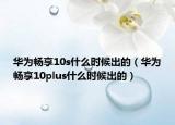 華為暢享10s什么時(shí)候出的（華為暢享10plus什么時(shí)候出的）