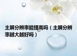 主屏分辨率能提高嗎（主屏分辨率越大越好嗎）