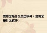 愛奇藝是什么類型軟件（愛奇藝是什么軟件）