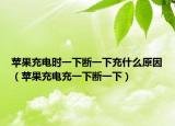 蘋果充電時(shí)一下斷一下充什么原因（蘋果充電充一下斷一下）
