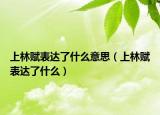 上林賦表達了什么意思（上林賦表達了什么）