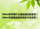 300m寬帶用什么路由器比較合適（300m無線路由器支持多少兆寬帶）