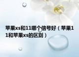 蘋果xs和11哪個(gè)信號好（蘋果11和蘋果xs的區(qū)別）