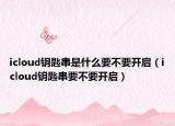 icloud鑰匙串是什么要不要開啟（icloud鑰匙串要不要開啟）
