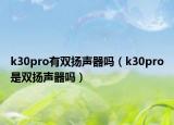 k30pro有雙揚(yáng)聲器嗎（k30pro是雙揚(yáng)聲器嗎）