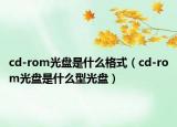 cd-rom光盤是什么格式（cd-rom光盤是什么型光盤）