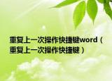 重復上一次操作快捷鍵word（重復上一次操作快捷鍵）
