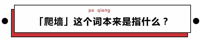 什么？以前形容偷情搞外遇的「爬墻」現(xiàn)在卻拿來追星？