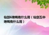 仙劍6烤鴨有什么用（仙劍五中烤鴨有什么用）