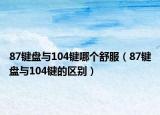 87鍵盤與104鍵哪個舒服（87鍵盤與104鍵的區(qū)別）