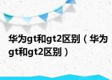 華為gt和gt2區(qū)別（華為gt和gt2區(qū)別）
