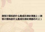 微型計算機(jī)的什么集成在微處理器上（微型計算機(jī)的什么集成在微處理器芯片上）