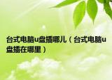 臺(tái)式電腦u盤(pán)插哪兒（臺(tái)式電腦u盤(pán)插在哪里）