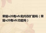 榮耀v20有nfc和內(nèi)存擴展嗎（榮耀v20有nfc功能嗎）