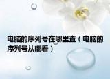電腦的序列號在哪里查（電腦的序列號從哪看）