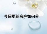 今日更新房產(chǎn)如何分