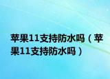 蘋(píng)果11支持防水嗎（蘋(píng)果11支持防水嗎）