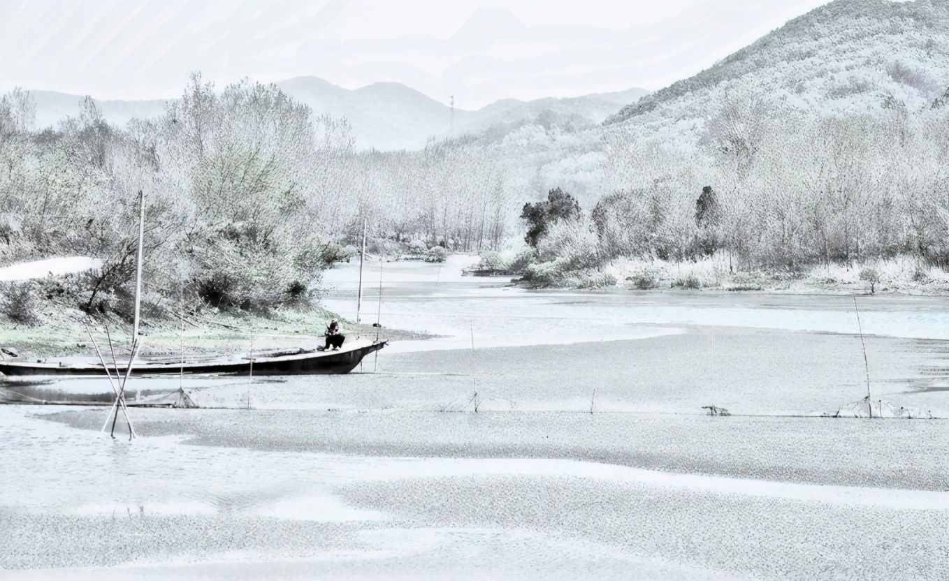 柳宗元的這首詩(shī)，只用了二十個(gè)字，便寫(xiě)出了絕妙的雪景，令人贊嘆