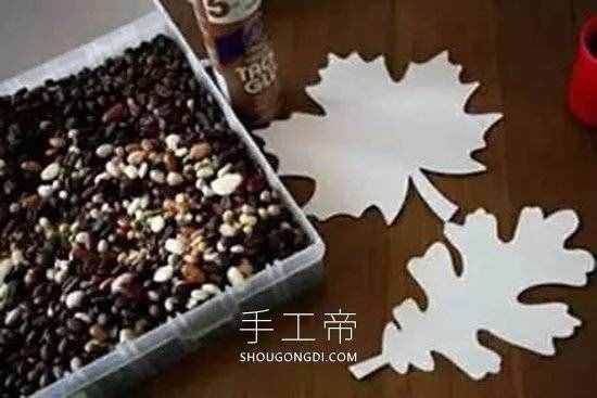 用豆子DIY制作豆貼畫(huà)怎么做 -  www.shougongdi.com