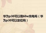 華為p30可以用60w充電嗎（華為p30可以定位嗎）