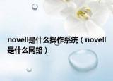 novell是什么操作系統(tǒng)（novell是什么網(wǎng)絡(luò)）
