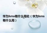 華為hms有什么用處（華為hms有什么用）
