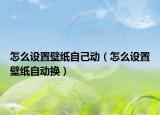 怎么設(shè)置壁紙自己動(dòng)（怎么設(shè)置壁紙自動(dòng)換）
