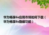 華為暢享6s應(yīng)用市場(chǎng)如何下載（華為暢享6s隱藏功能）