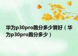 華為p30pro跑分多少算好（華為p30pro跑分多少）