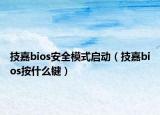 技嘉bios安全模式啟動（技嘉bios按什么鍵）
