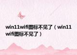 win11wifi圖標(biāo)不見了（win11wifi圖標(biāo)不見了）