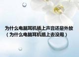 為什么電腦耳機(jī)插上聲音還是外放（為什么電腦耳機(jī)插上去沒用）