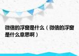 微信的浮窗是什么（微信的浮窗是什么意思?。? /></span></a>
                        <h2><a href=