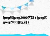 jpeg和jpeg2000區(qū)別（jpeg和jpeg2000的區(qū)別）