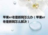 蘋果xr老是斷網(wǎng)怎么辦（蘋果xr老是斷網(wǎng)怎么解決）