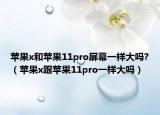 蘋果x和蘋果11pro屏幕一樣大嗎?（蘋果x跟蘋果11pro一樣大嗎）