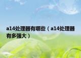 a14處理器有哪些（a14處理器有多強(qiáng)大）