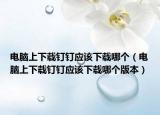 電腦上下載釘釘應該下載哪個（電腦上下載釘釘應該下載哪個版本）