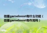 微星gameboost有什么功能（微星gameboost有作用嗎）