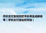 手機支付寶如何把手機號變成郵箱號（手機支付寶如何充錢）