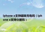 iphone x支持磁吸充電嗎（iphone x支持分屏嗎）