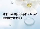 紅米bm46是什么手機(jī)（bm46電池是什么手機(jī)）