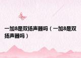 一加8是雙揚(yáng)聲器嗎（一加8是雙揚(yáng)聲器嗎）