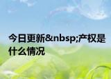 今日更新 產(chǎn)權(quán)是什么情況