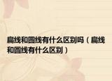 扁線和圓線有什么區(qū)別嗎（扁線和圓線有什么區(qū)別）